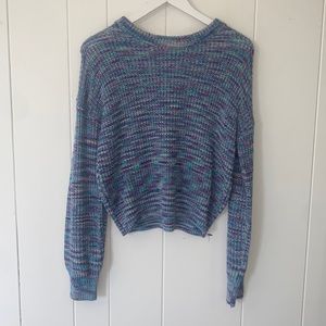 Colorful knit sweater